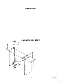 03 - Cabinet Door parts for Whirlpool Range SF5100SRW6 from AppliancePartsPros.com