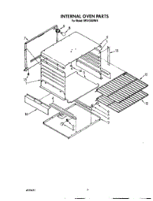 04 - Internal Oven parts for Whirlpool Range SF5100SRW6 from AppliancePartsPros.com