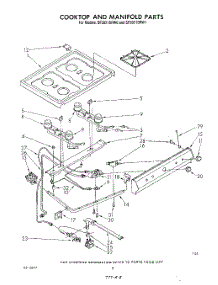 06 - Cook Top And Manifold , Literature parts for Whirlpool Range SF3021SRW0 from AppliancePartsPros.com