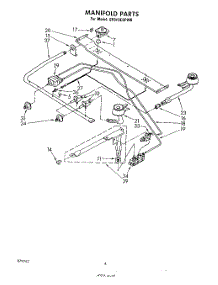 03 - Manifold parts for Whirlpool Range SF010ESPW0 from AppliancePartsPros.com