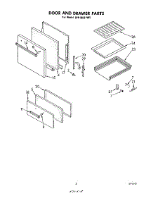 04 - Door And Drawer parts for Whirlpool Range SF010ESPW0 from AppliancePartsPros.com