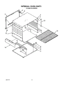 06 - Internal Oven parts for Whirlpool Range SF310PEWW3 from AppliancePartsPros.com