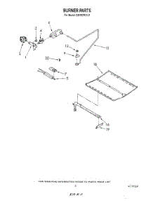 04 - Burner parts for Whirlpool Oven SB100PES0 from AppliancePartsPros.com