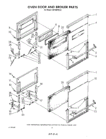 05 - Oven Door And Broiler , Literature parts for Whirlpool Oven SB100PES0 from AppliancePartsPros.com