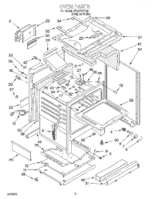 05 - Oven parts for Whirlpool Range SF387PEYQ6 from AppliancePartsPros.com