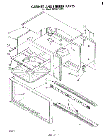 08 - Cabinet And Stirrer parts for Whirlpool Range SM958PEKW1 from AppliancePartsPros.com