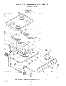 06 - Cooktop And Manifold , Literature And Optional parts for Whirlpool Range SF311PSRW1 from AppliancePartsPros.com