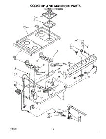 06 - Cooktop And Manifold , Literature And Optional parts for Whirlpool Range SF316PERW0 from AppliancePartsPros.com