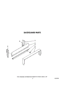 04 - Backguard parts for Whirlpool Range SF0100ERW4 from AppliancePartsPros.com