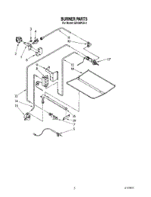 04 - Burner parts for Whirlpool Oven SB100PER0 from AppliancePartsPros.com