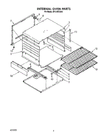 03 - Internal Oven parts for Whirlpool Range SF316PESW4 from AppliancePartsPros.com