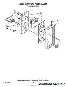 Upper Control Panel parts for Whirlpool Range SE960PEPW4 from AppliancePartsPros.com
