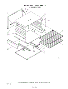 03 - Internal Oven parts for Whirlpool Range SF331PSRW2 from AppliancePartsPros.com