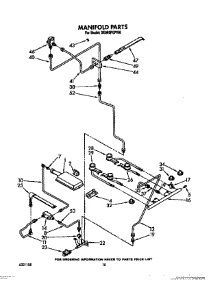 07 - Manifold parts for Whirlpool Range SE960PEPW6 from AppliancePartsPros.com