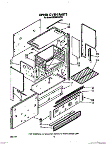 08 - Upper Oven parts for Whirlpool Range SE960PEPW6 from AppliancePartsPros.com
