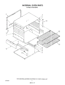 03 - Internal Oven parts for Whirlpool Range SF3004SRW5 from AppliancePartsPros.com