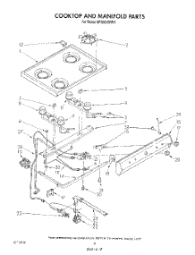 06 - Cook Top And Manifold , Literature parts for Whirlpool Range SF3004SRW5 from AppliancePartsPros.com