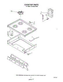 05 - Cook Top parts for Whirlpool Range SF335EEPW0 from AppliancePartsPros.com