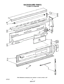 06 - Back Guard parts for Whirlpool Range SF335EEPW0 from AppliancePartsPros.com