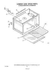 13 - Cabinet And Hinge parts for Whirlpool Range SM958PESW3 from AppliancePartsPros.com