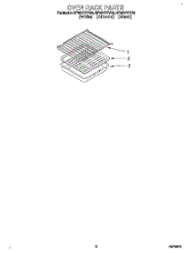 07 - Oven Rack, Literature parts for Whirlpool Range SF387PEYW5 from AppliancePartsPros.com