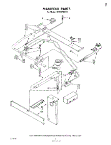 03 - Manifold parts for Whirlpool Range SE953PEKT0 from AppliancePartsPros.com