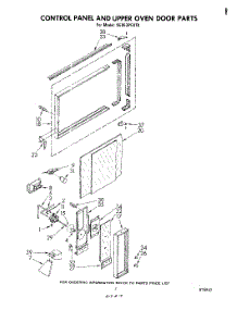 05 - Control Panel And Upper Oven Door parts for Whirlpool Range SE953PEKT0 from AppliancePartsPros.com