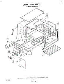 06 - Upper Oven parts for Whirlpool Range SE953PEKT0 from AppliancePartsPros.com