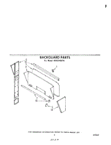 07 - Backguard parts for Whirlpool Range SE953PEKT0 from AppliancePartsPros.com