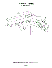 05 - Backguard parts for Whirlpool Range SF313PEKT0 from AppliancePartsPros.com
