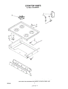 06 - Cook Top parts for Whirlpool Range SF313PEKT0 from AppliancePartsPros.com