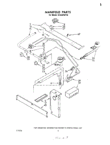 03 - Manifold parts for Whirlpool Range SF333PEPT0 from AppliancePartsPros.com