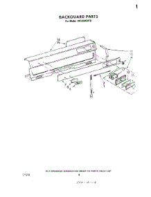 05 - Backguard parts for Whirlpool Range SF333PEPT0 from AppliancePartsPros.com