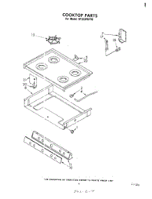 06 - Cooktop parts for Whirlpool Range SF333PEPT0 from AppliancePartsPros.com
