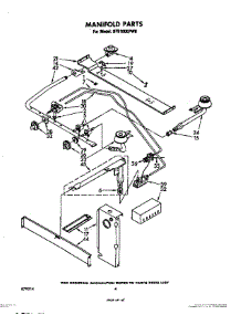03 - Manifold parts for Whirlpool Range SF5100EPW0 from AppliancePartsPros.com