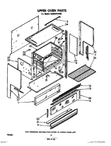 09 - Upper Oven parts for Whirlpool Range SE960PEPW0 from AppliancePartsPros.com