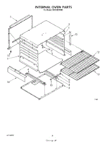 06 - Internal Oven parts for Whirlpool Range SF010ESRW2 from AppliancePartsPros.com
