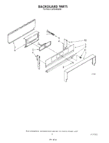 04 - Backguard parts for Whirlpool Range SF314PSRW1 from AppliancePartsPros.com