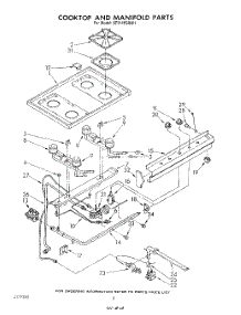 06 - Cooktop And Manifold , Literature And Optional parts for Whirlpool Range SF314PSRW1 from AppliancePartsPros.com