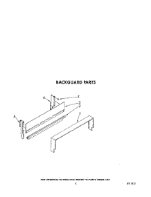 04 - Backguard parts for Whirlpool Range SF0100SRW6 from AppliancePartsPros.com
