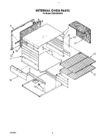 06 - Internal Oven parts for Whirlpool Range TGR51W0WW2 from AppliancePartsPros.com