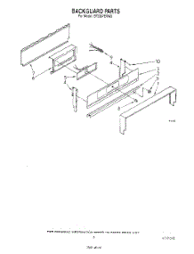 04 - Backguard parts for Whirlpool Range SF330PERW0 from AppliancePartsPros.com