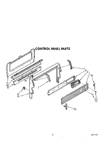 04 - Control Panel parts for Whirlpool Range SF386PEWW2 from AppliancePartsPros.com