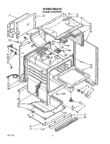 05 - Oven parts for Whirlpool Range SF386PEWW2 from AppliancePartsPros.com