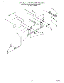 02 - Cooktop Burner parts for Whirlpool Range SF310PEAN2 from AppliancePartsPros.com