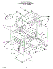 05 - Oven parts for Whirlpool Range SF310PEAN2 from AppliancePartsPros.com
