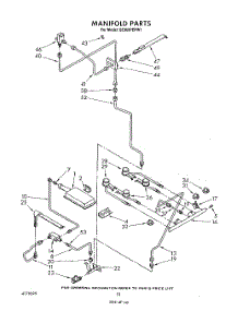 08 - Manifold parts for Whirlpool Range SE960PEPW1 from AppliancePartsPros.com