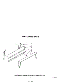 03 - Backguard parts for Whirlpool Range SF305EERW1 from AppliancePartsPros.com