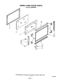 11 - Upper Oven Door parts for Whirlpool Range SE960PEPW1 from AppliancePartsPros.com