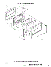 09 - Upper Oven Door parts for Whirlpool Range SE950PERW4 from AppliancePartsPros.com